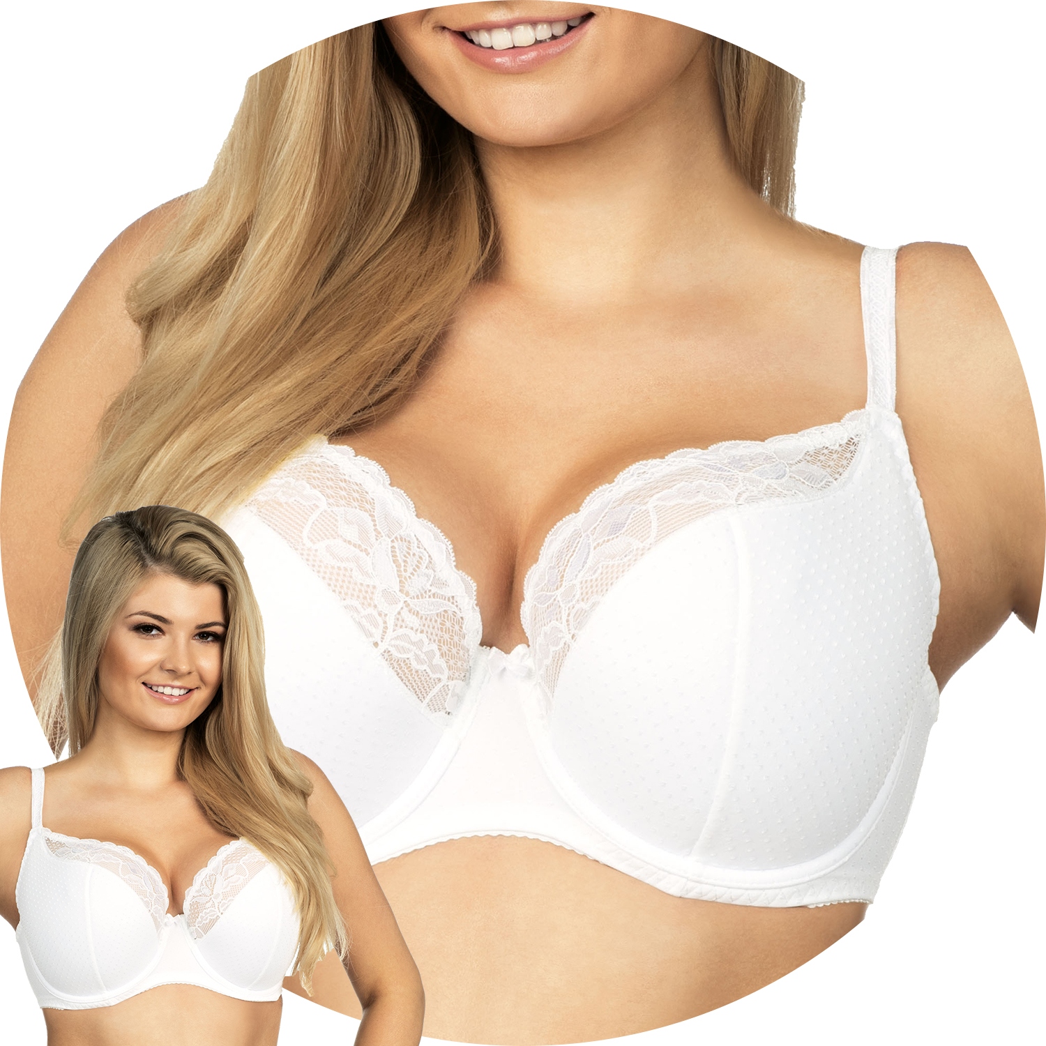 Lupo 112 Polovyztužená podprsenka Semi Soft bílá 70I