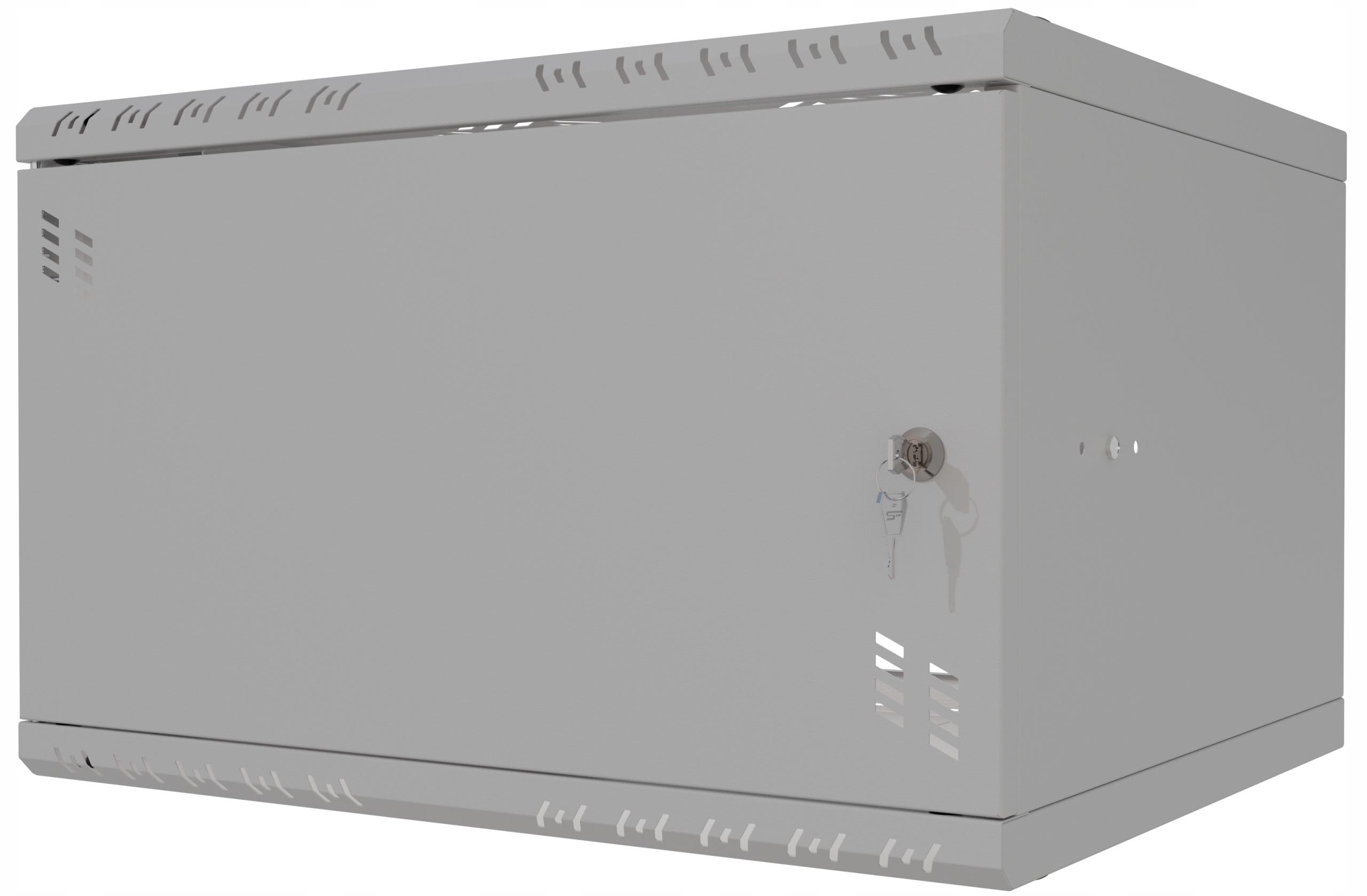 Skříň Serverová Rack 19" 6U 450 mm Kovové dveře Šedá Stalflex