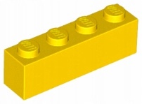 

Lego 3010 Klocek 1x4 żółty Nowy (2g)