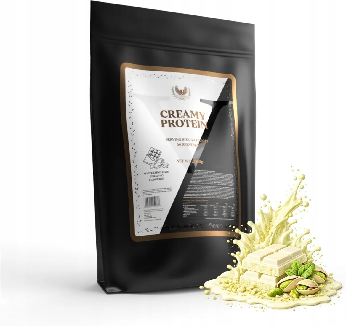 Protein Creamy Protein 3KG Bílá Čokoláda S Pistácií – Victorious