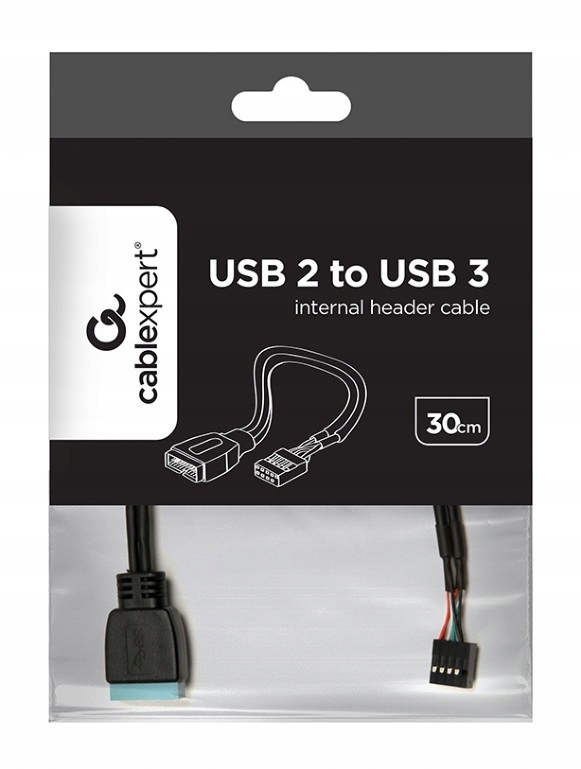 Adapter przejściówka USB Pin 3.0 - USB2.0 wewnętrzny Gembird CC-U3U2-01
