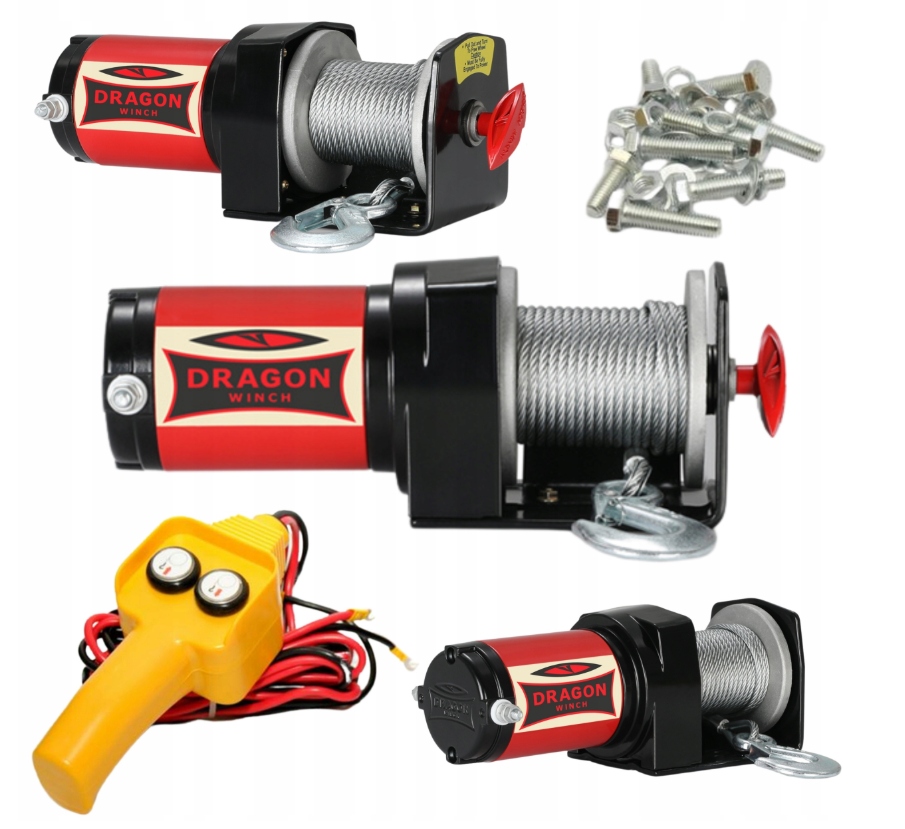 Dragon Winch Navijak Dwm 2000 St Yp 10 m 12V Garažová oceľ štvorkolka pluh štvorkoliek