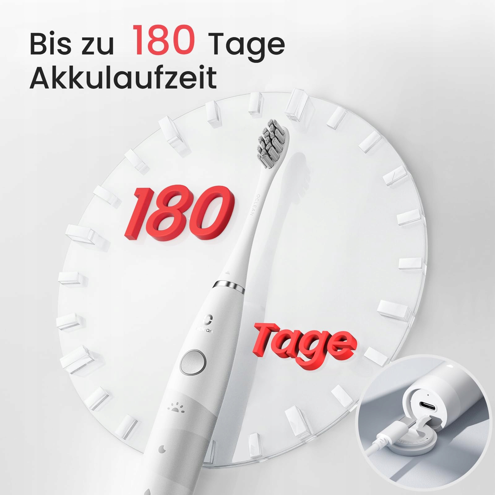 OCLEAN Zestaw Prezentowy Szczoteczka Soniczna 180 Dni Etui 6 Główki — miniatura 3