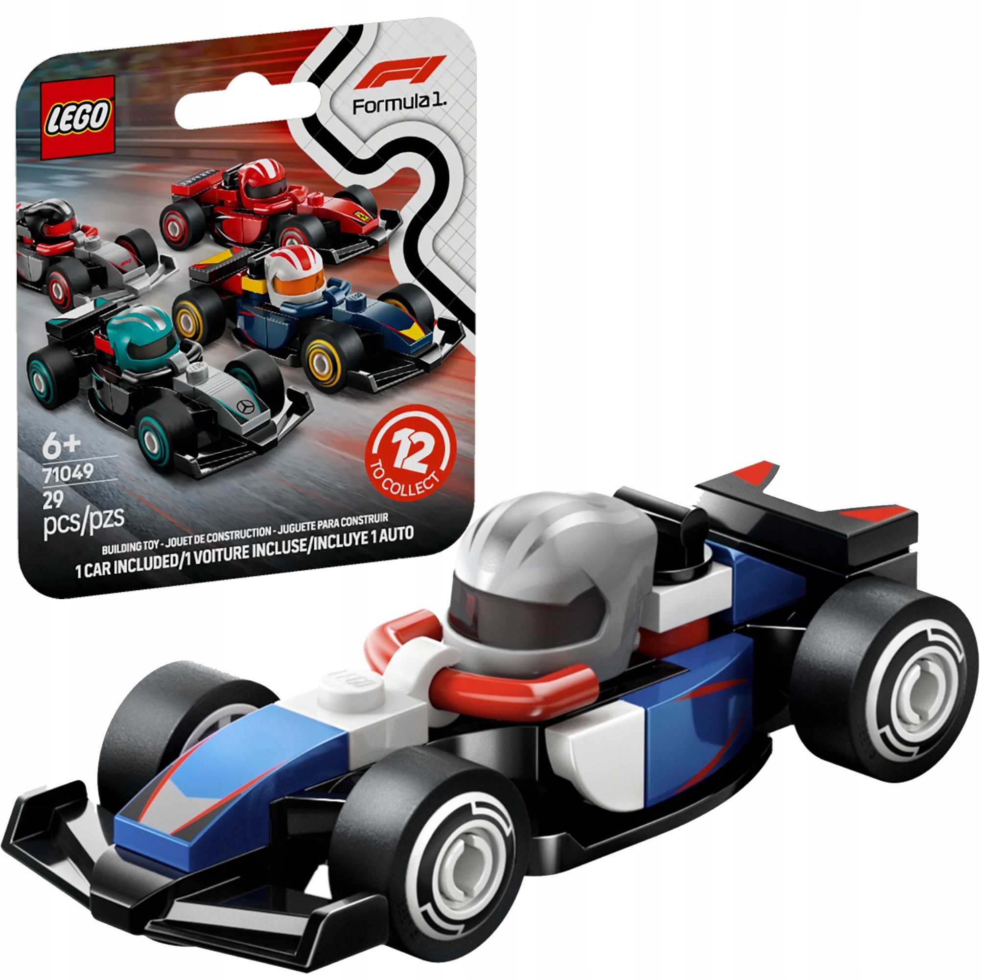 Lego Minifigures 71049 Bolid Formuła F1 Vcarb