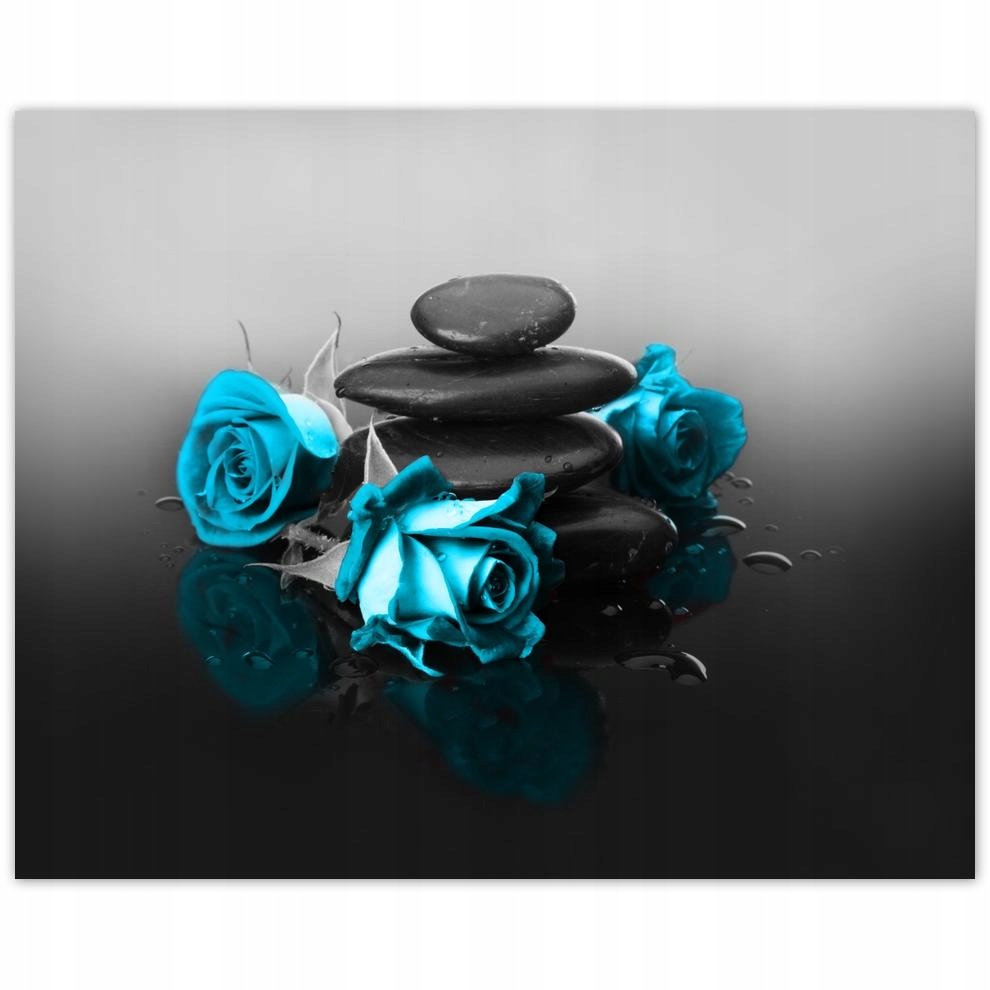 

Plakat 50x40 Turkusowa róża Spa