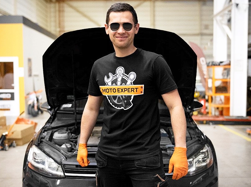 KOSZULKA ROBOCZA PODKOSZULEK T-SHIRT BAWEŁNIANY DO PRACY CZARNA ODZIEŻ L 52 Marka NEO TOOLS