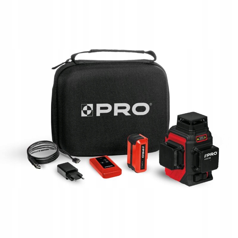 Akumulátorový Laser 30 M, Víceřádkový, Zelený Paprsek PRO-AQ3DG Pro L1-208