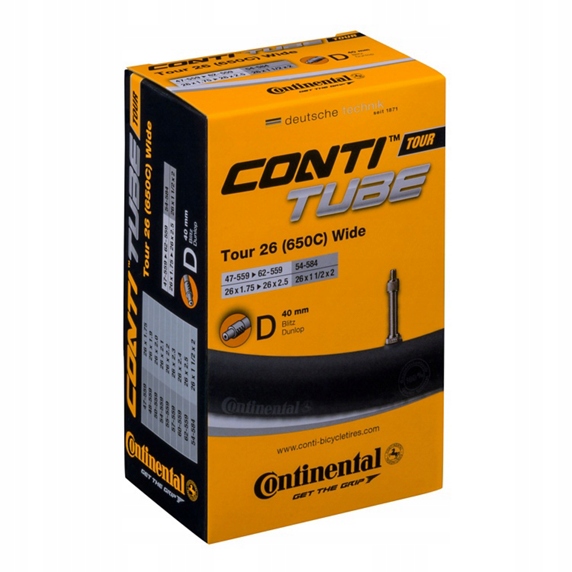 Dętka Continental Tour 26 (650C) Wide (47/62-559) DV 40MM