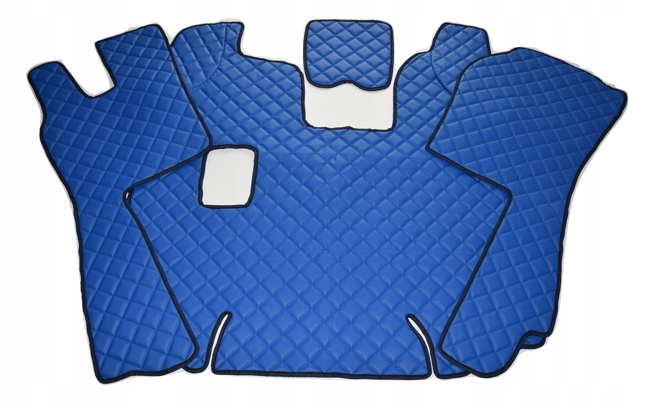 Prešívané Kožené Koberce Scania R 2010-2013r manuálna modrá