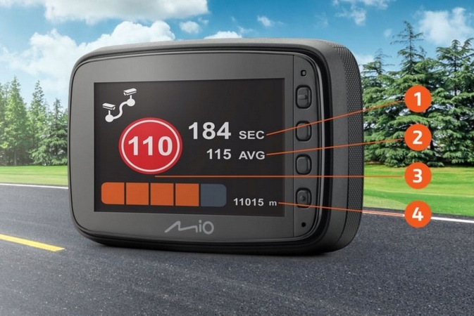 KAMERA SAMOCHODOWA MIO MIVUE 955W 4K + 256GB PRO Komunikacja GPS Wi-Fi