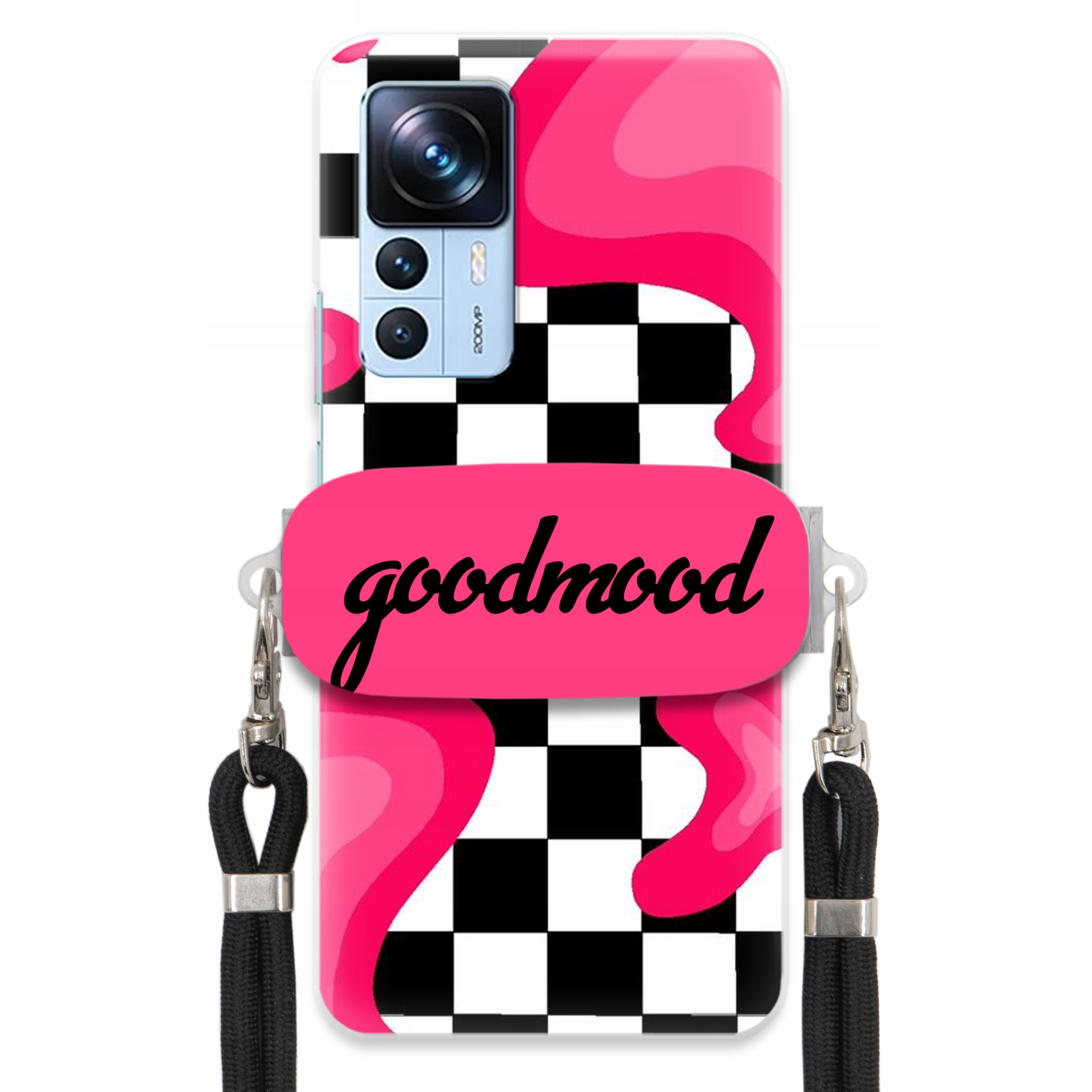 Puzdro Pre Xiaomi 12T Pro Sada Case Držiak Vodítko Čierna For Teen Splash