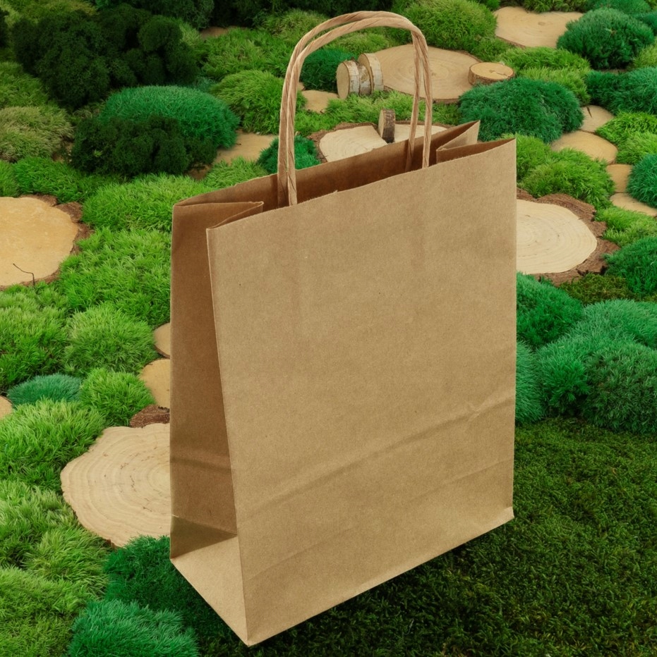 Torba papierowa torebka A5 18x8x22,5 brąz 25 szt Rodzaj torby szara