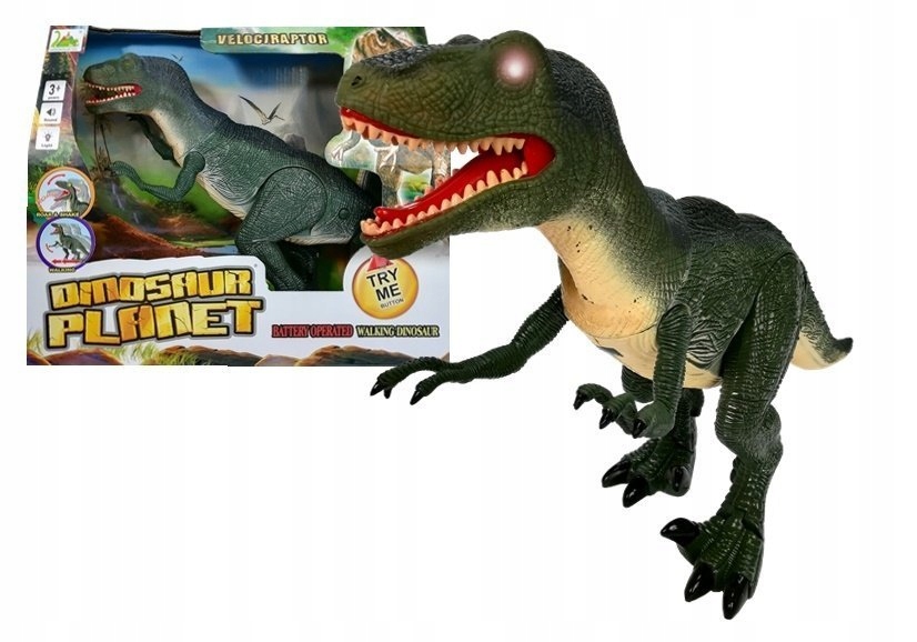 

Interaktywny Dinozaur Velociraptor Dźwięk Ruch Świ