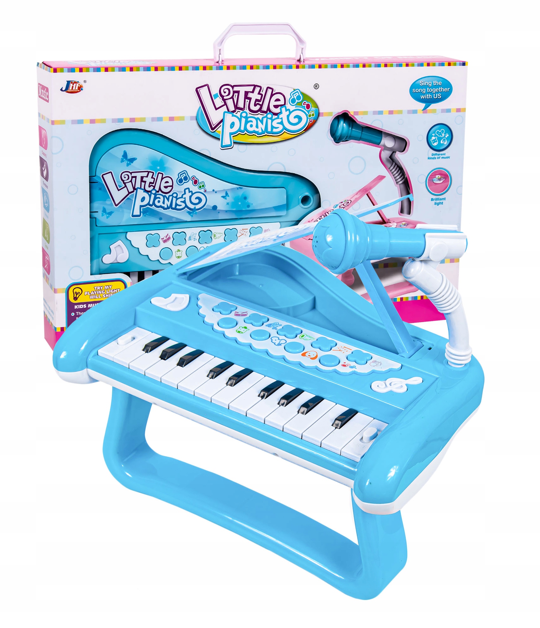 

Pianino Dla Dzieci Organy Mikrofon Fortepian Led