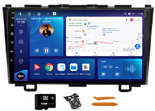 Rádio Android Navigácia Qled Carplay Lte 64GB Gps Dsp Honda Cr-v 3 06-11