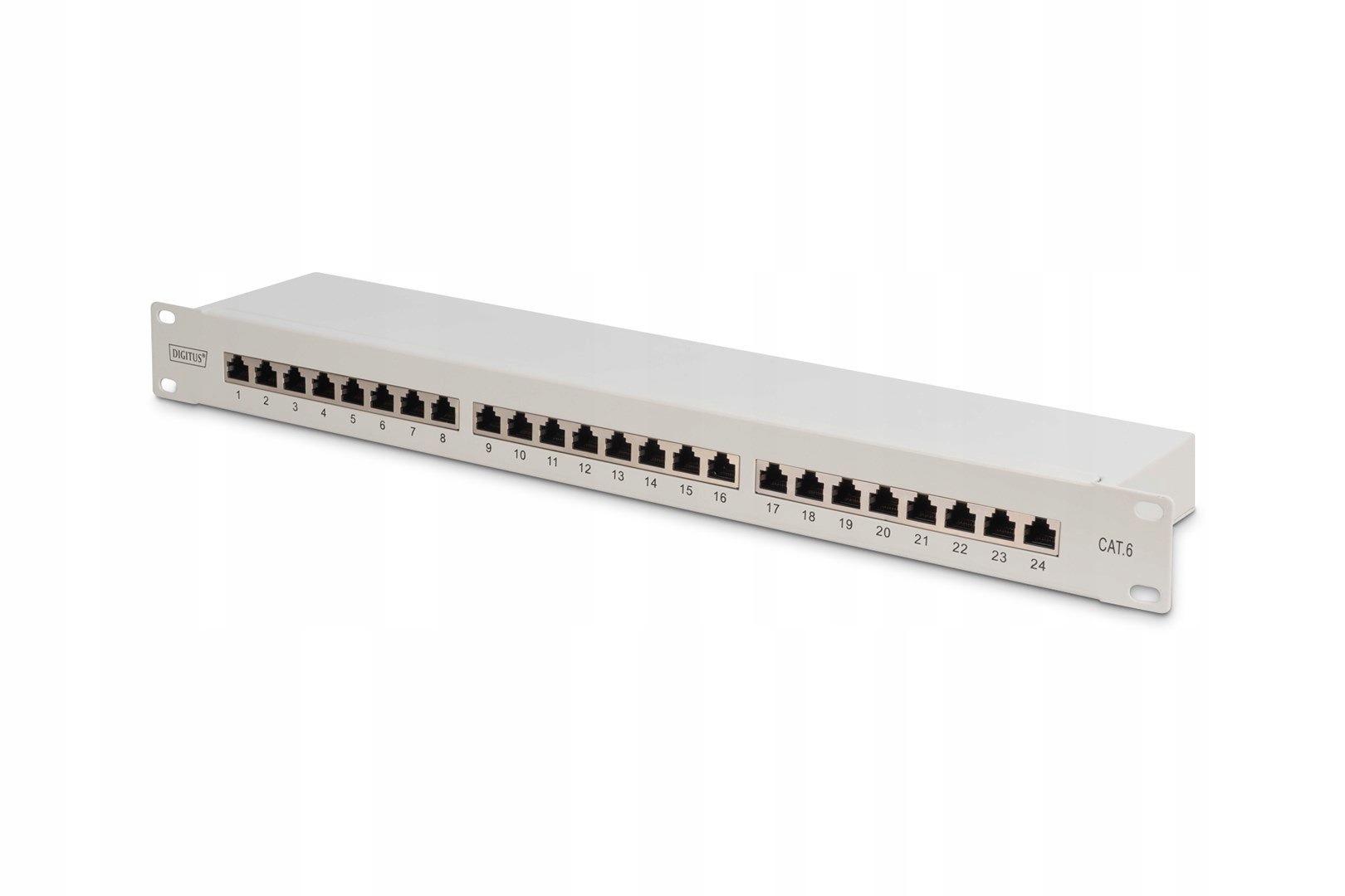 Digitus Patch panel 19'' 24x RJ45, Lsa úroveň, kat.6, obrazovka
