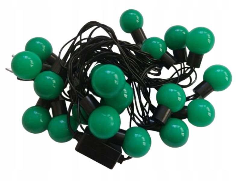 LAMPKI CHOINKOWE KULKI 20 LED KOLOR ZIELONE