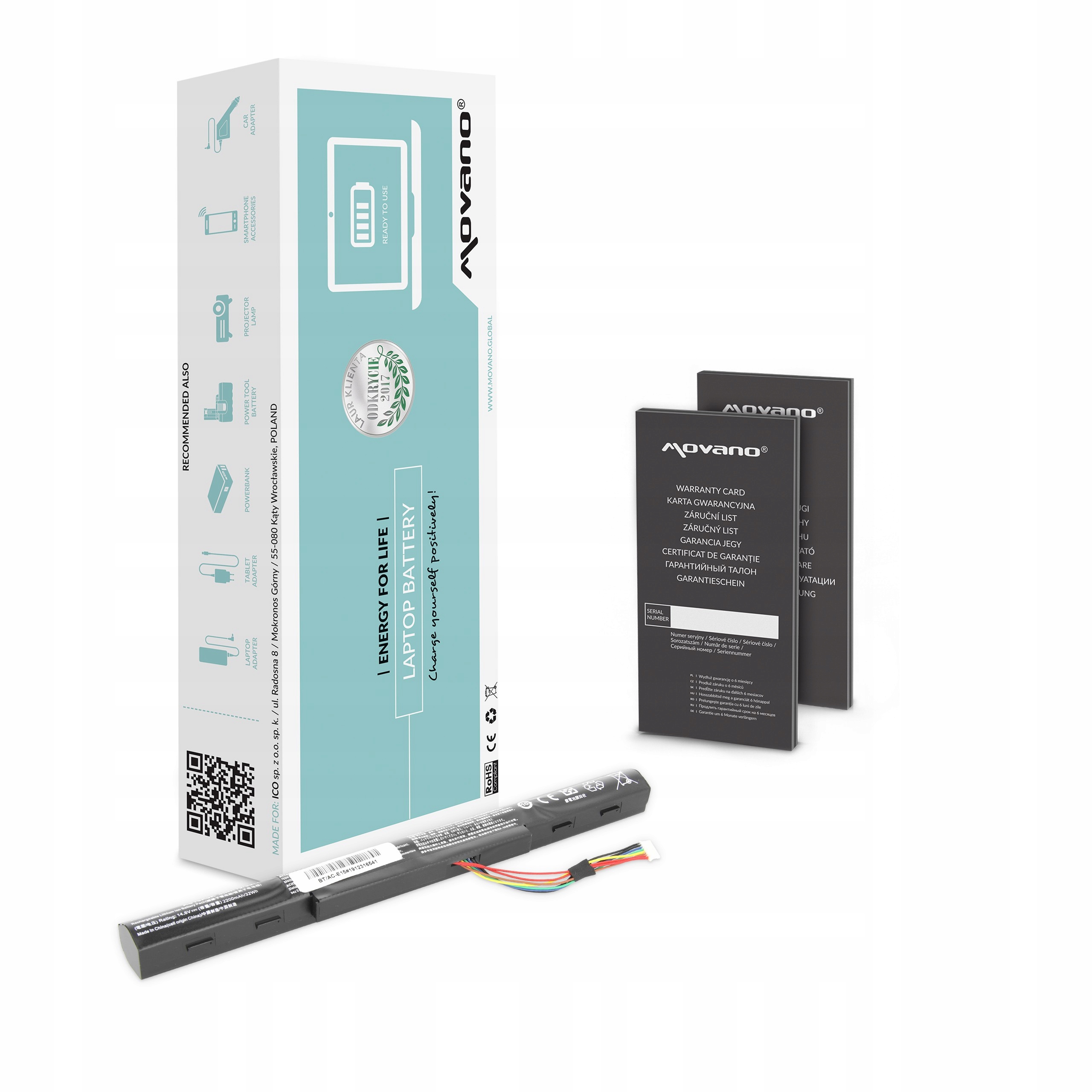 Baterie Movano pro Acer Aspire E5-475, E5-575