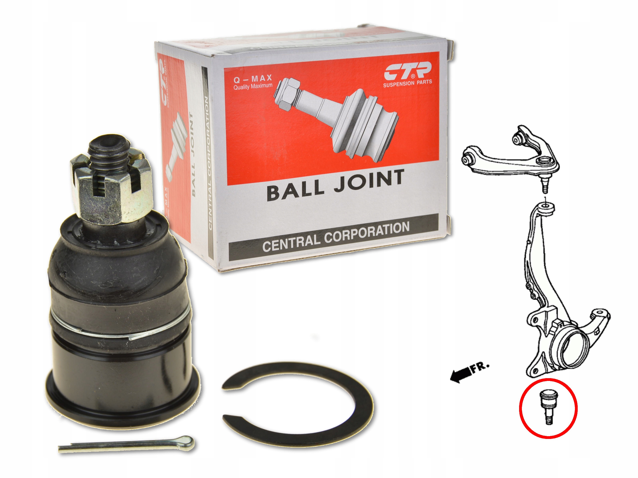 SWORZEŃ ZWROTNICY PRZÓD PRZEDNI DOLNY CBHO-13 CTR