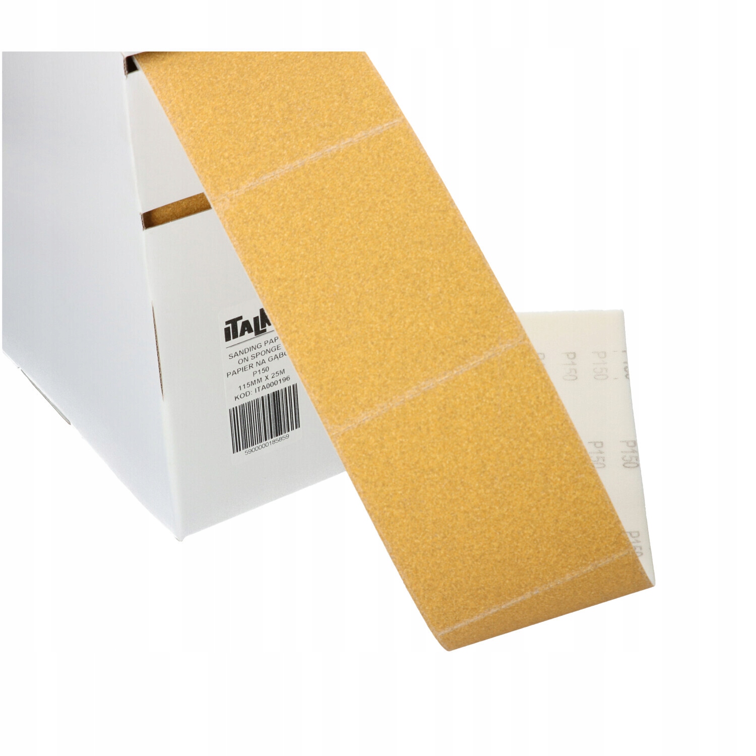 PAPIER ŚCIERNY NA GĄBCE P600 1m 8x 11.5x12.5cm Marka Italko