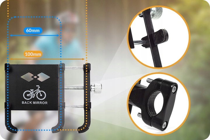 UCHWYT ROWEROWNY ALUMINIOWY MOCNO TRZYMA Marka Inna