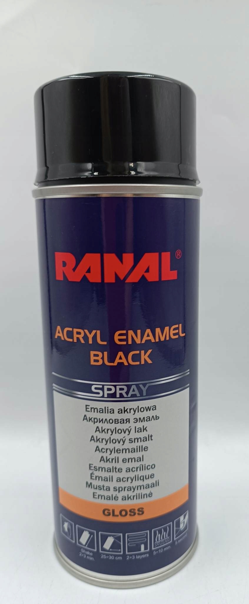 

Lakier czarny połysk spray 400ml