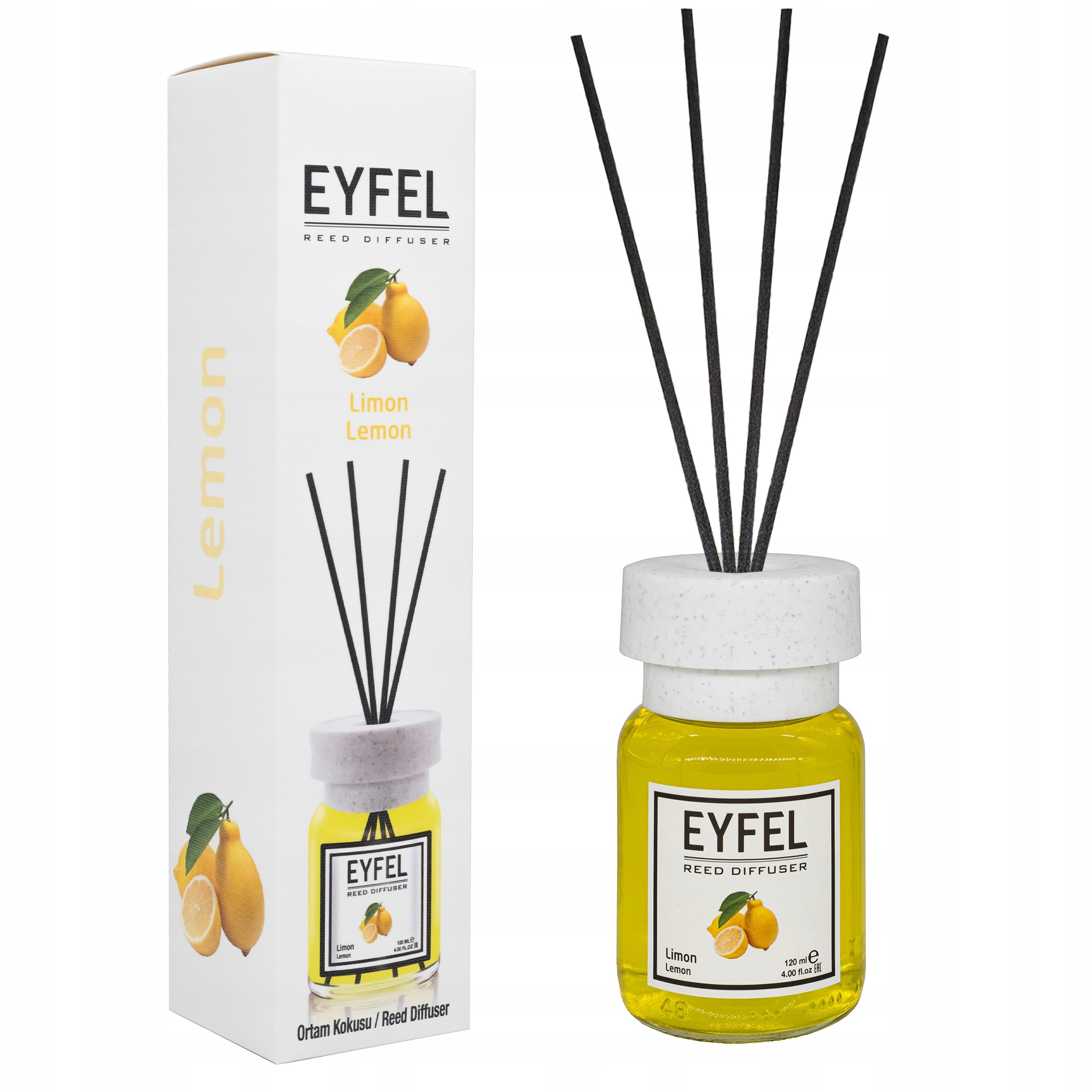 

Eyfel Dyfuzor Z Patyczkami 120 ML Cytryna