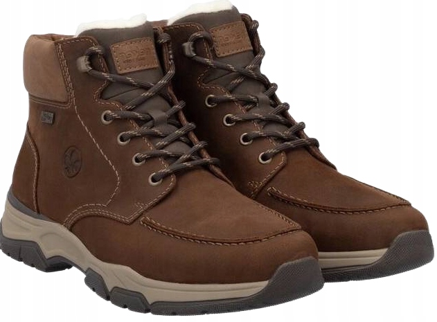 Rieker Kotníkové Boty Se Zateplením A Logem Hnědé 43 6DA