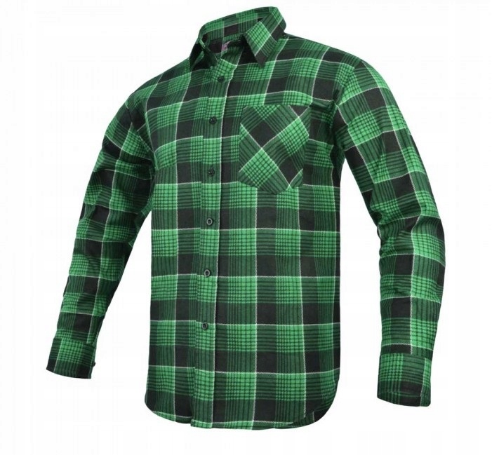 Koszula Flanelowa Męska 100% Bawełna Rozmiar 44