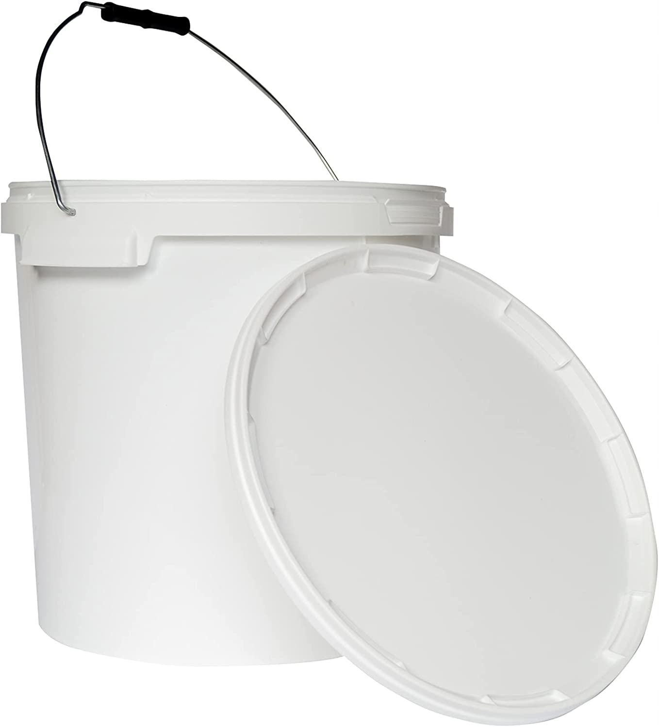 

Wiaderko wiadro białe plastikowe 20L z pokrywką sp