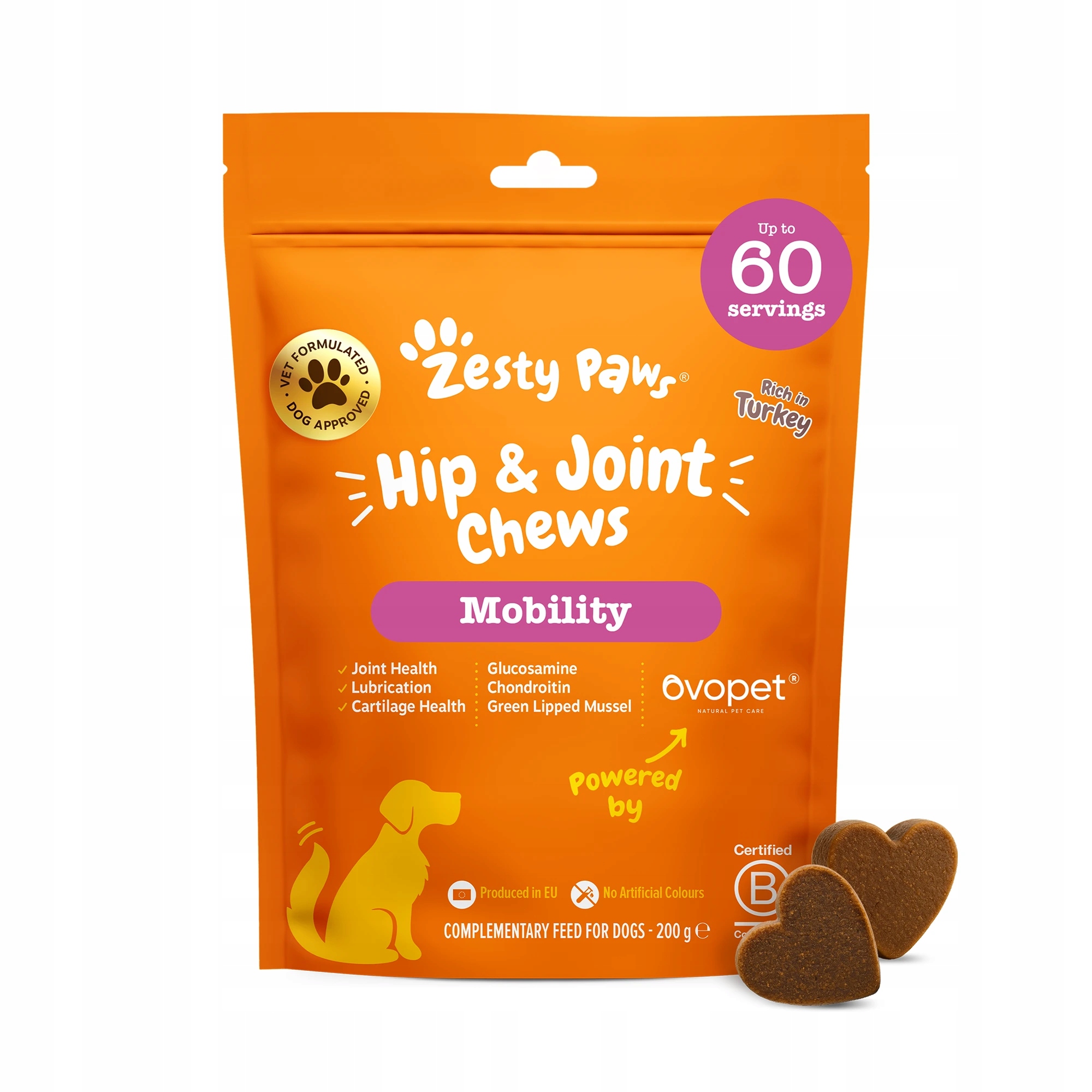 Levně Zesty Paws Hip & Joint Chews (60 ks) na podporu kloubů a pohyblivost