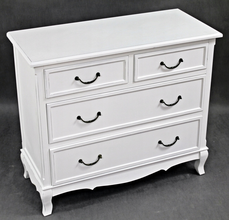 NOWA BIAŁA KOMODA MEBLE STYLOWE RUSTYKALNE Głębokość mebla 40 cm