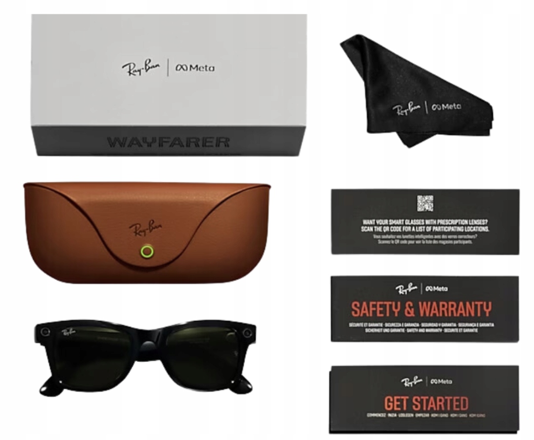 Brýle Ray-Ban Meta Wayfarer Ai 32GB Kamera 1080p Polarizace