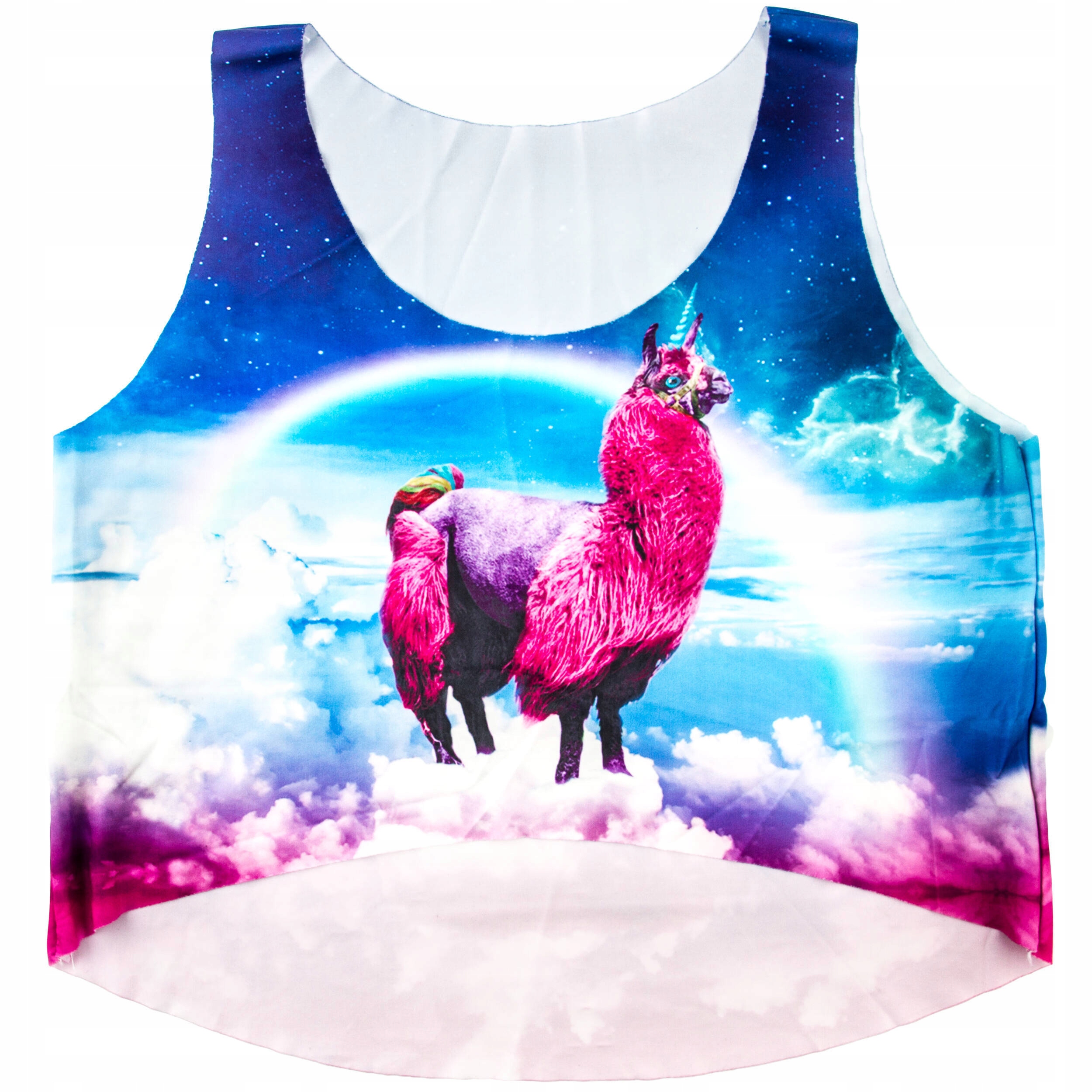 Tričko Deko Store dámské tanktop vícebarevná lama volná vel. univerzální