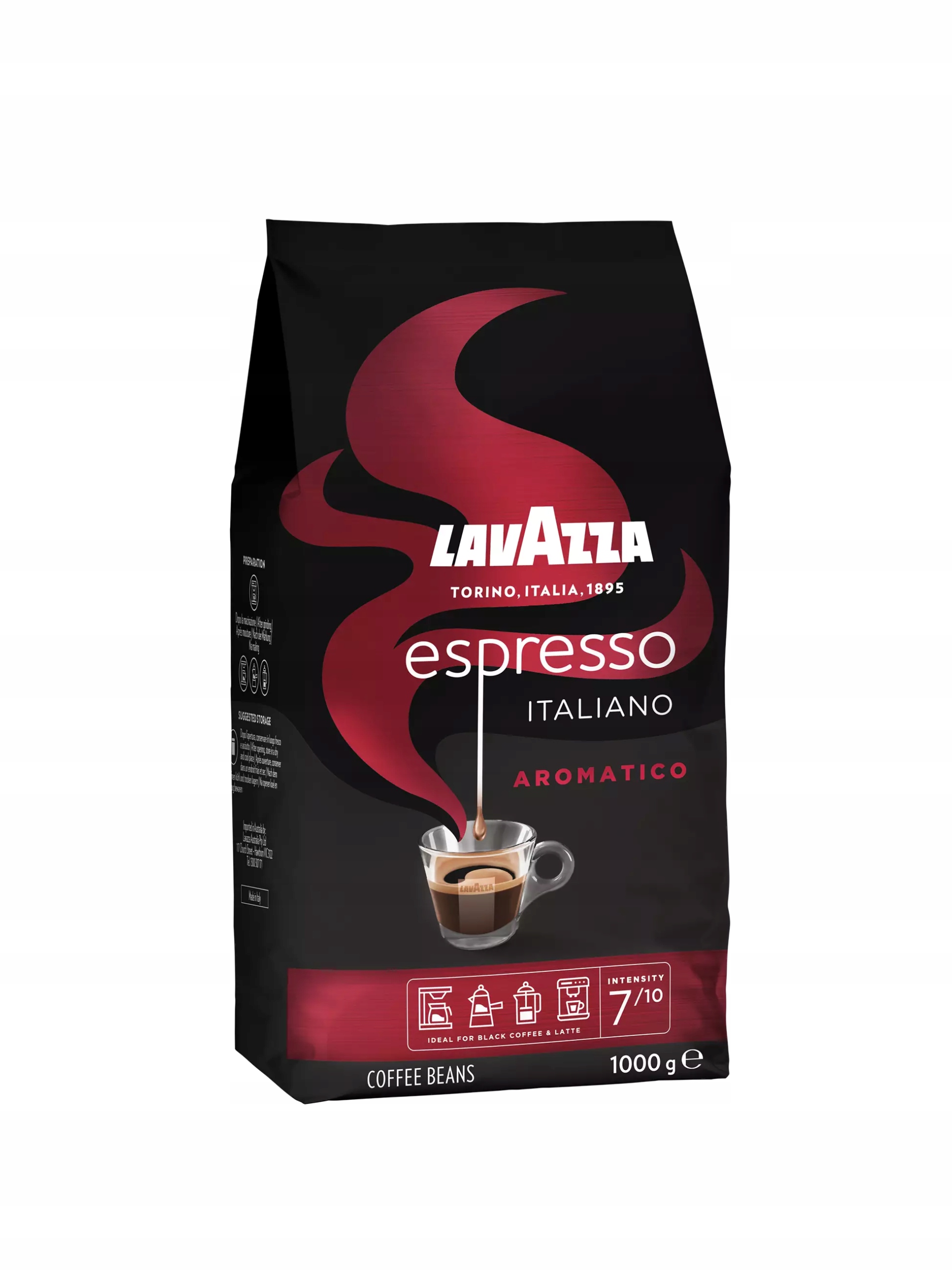 Lavazza Caffe Espresso Italiano Aromatico Kawa Ziarnista 1 Kg