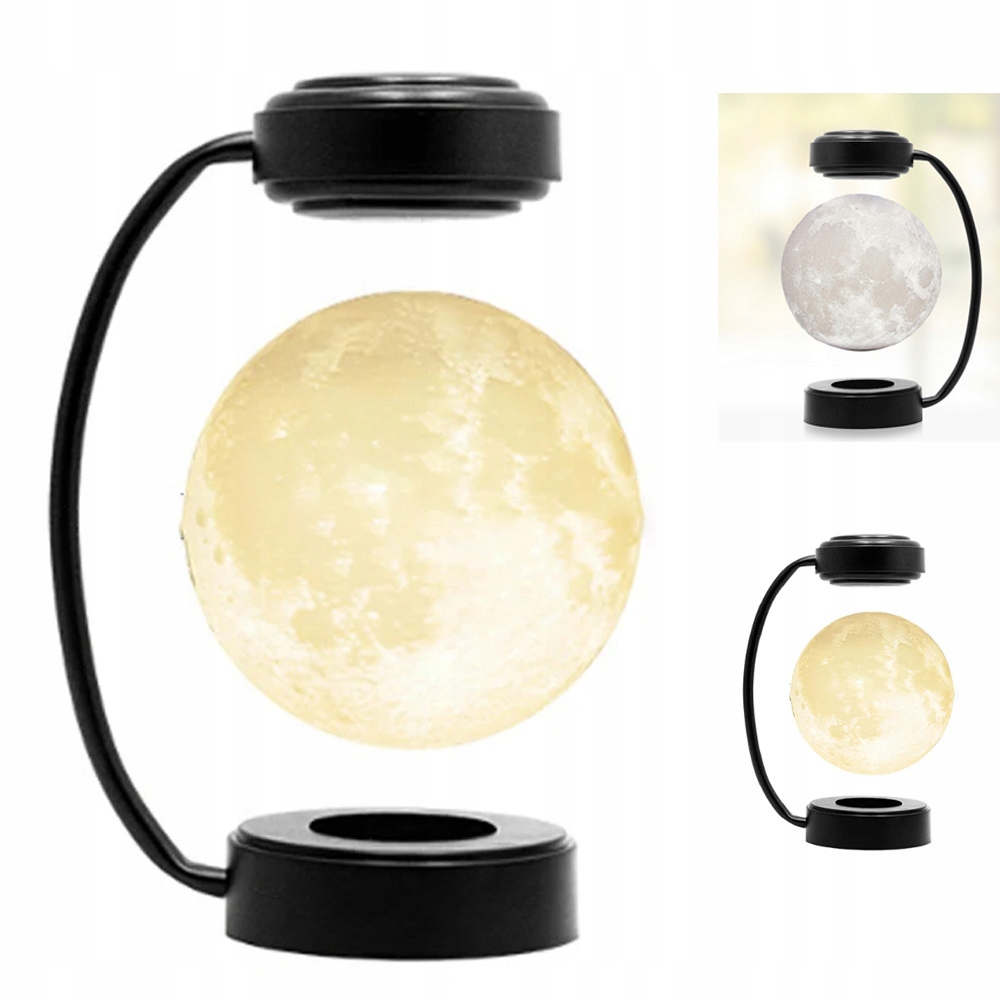Lewitująca Lampa Księżycowa 3D Lampka Nocna 3 Na Domu