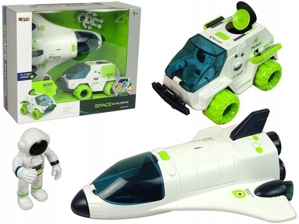 Rakieta Kosmiczna Prom KOSMICZNY Łazik ASTRONAUTA ZESTAW KOSMOS