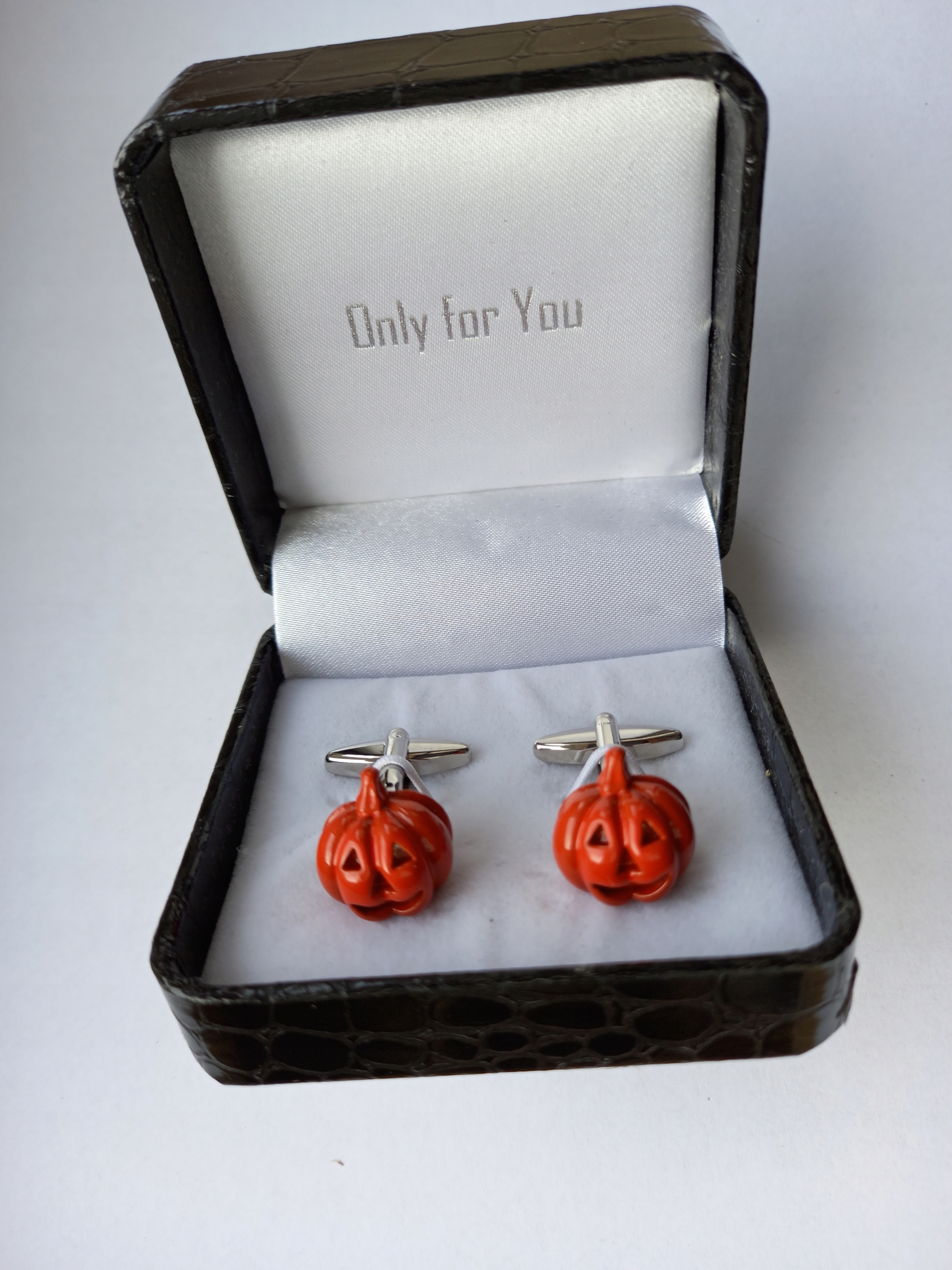 Manžetové knoflíčky na košili Halloween Dýně