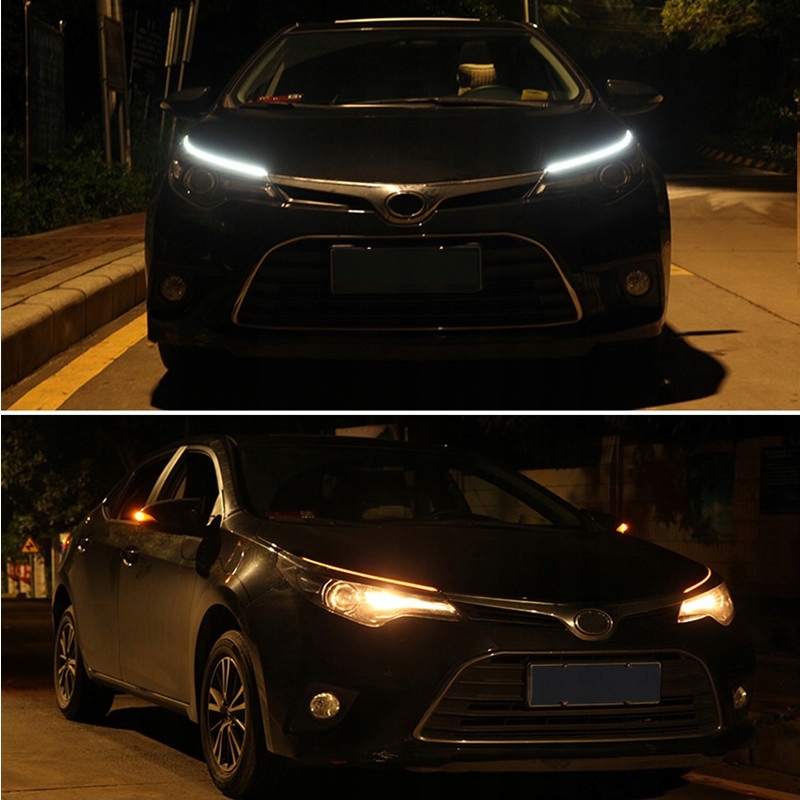 Lampy dzienne DRL LED kierunki dynamiczne 12V Part number DRL DUAL 450