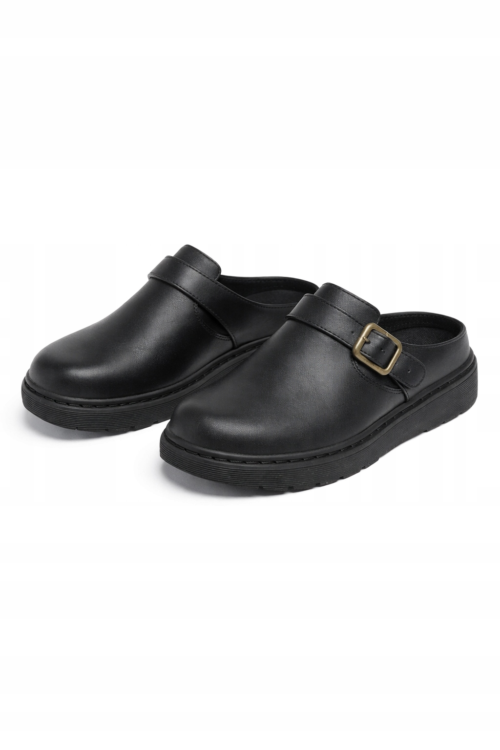 Černé Nazouváky S Přezkou A Hladkým Svrškem 39 I3A