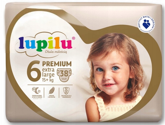 LUPILU PREMIUM CARE Pieluszki Rozmiar 6 38 sztuk