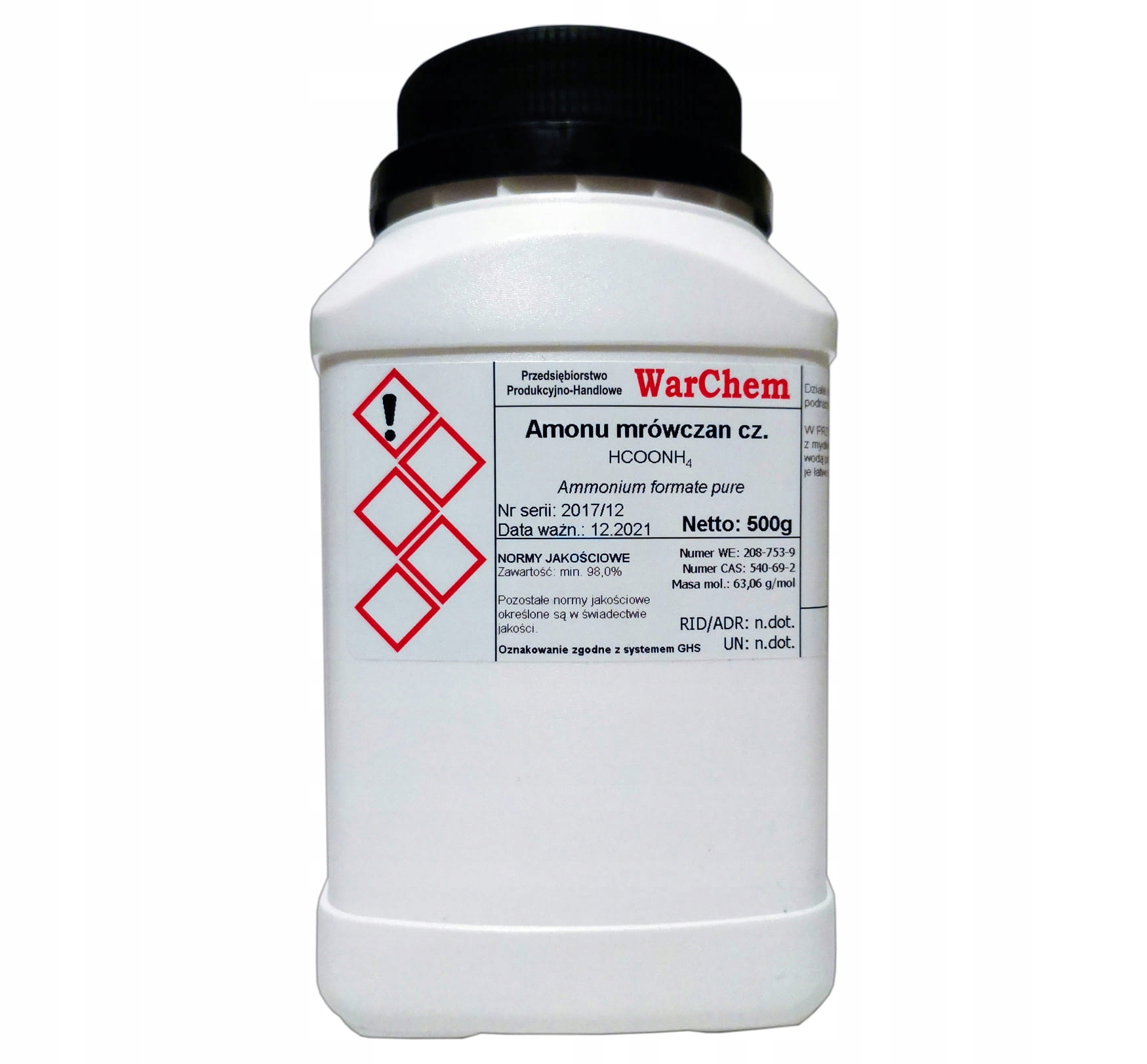 

Mrówczan Amonu czysty 500g Warchem