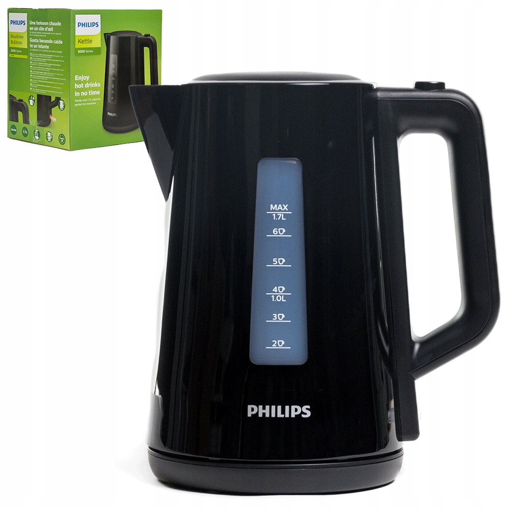 Czajnik elektryczny Philips HD9318/20 Seria 3000 2200W 1,7L czarny