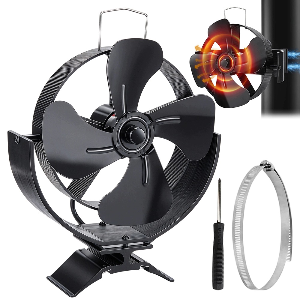 Magnetický Krbový Ventilátor Na Trubku Napájený Teplem Bez Elektřiny, Krb