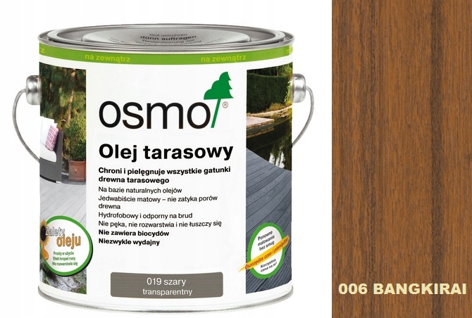 

Olej Tarasowy Osmo 0,75 L 006 Bangkirai Naturalnie