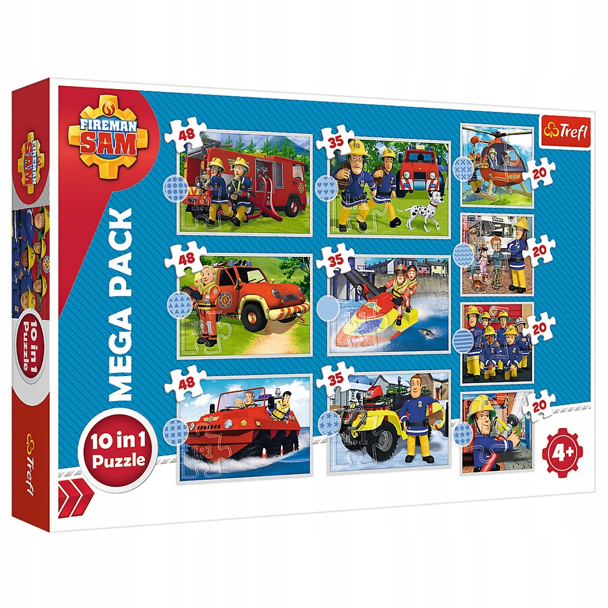 

90382 Trefl Puzzle 10W1 Poznaj Ekipę Ratunkową Sam
