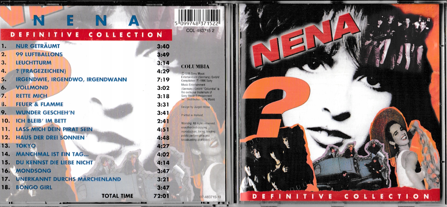 Płyta CD Nena Definitive Collection 1996 I Wydanie Best Greatest Hits ___ 15528374483 Sklepy