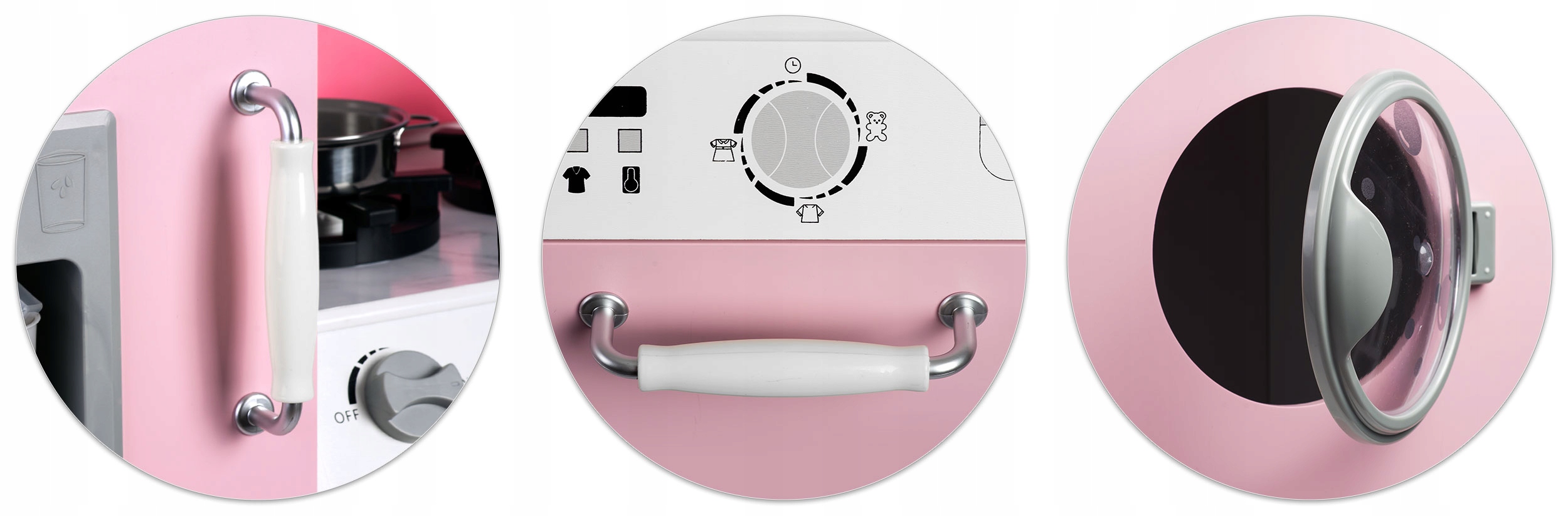 DREWNIANA KUCHNIA DLA DZIECI DUŻA GARNKI LED Seria Ricokids