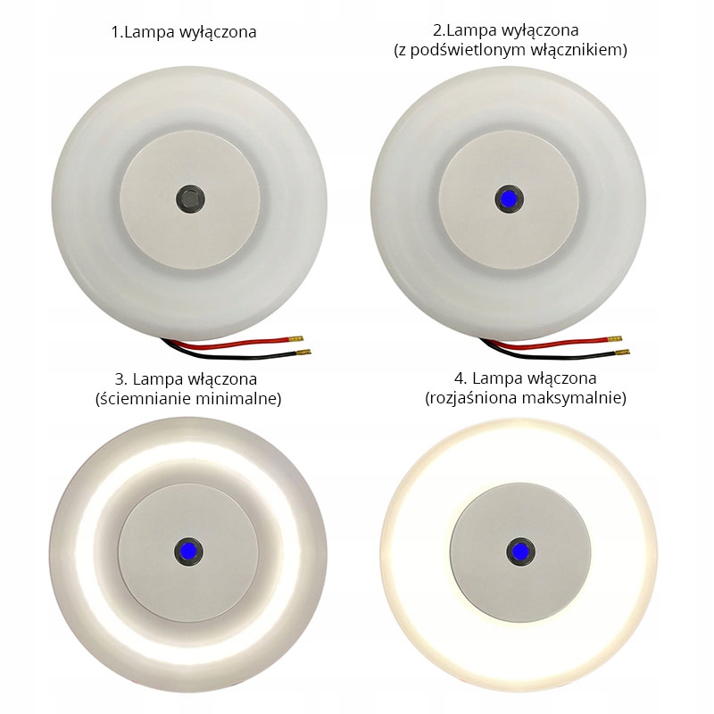 LAMPA DO JACHTU ZE ŚCIEMNIACZEM 120mm - 04920 Moc 6 W