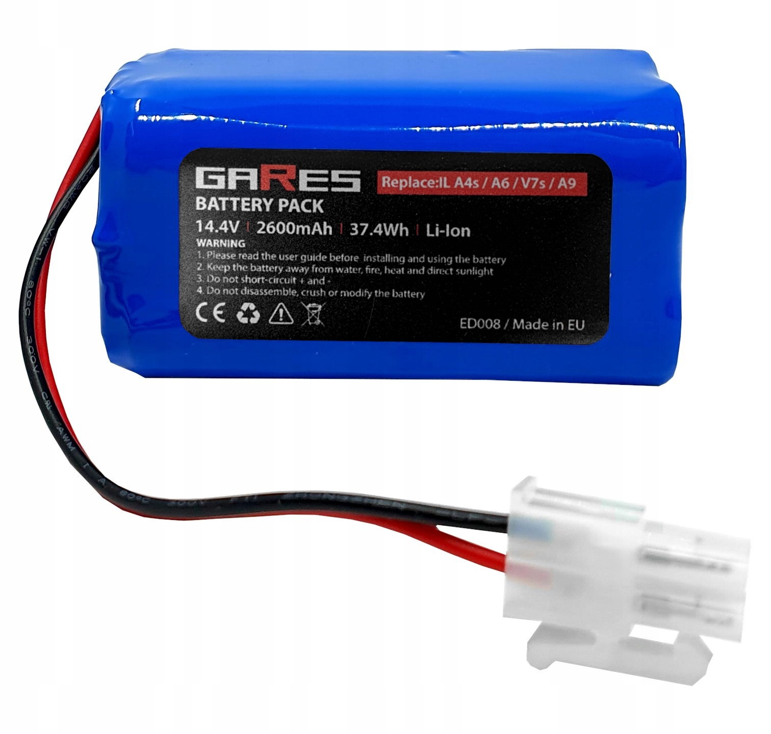 Bateria Akumulator do ILIFE V7 V7s Pro 14,4V +23% Technologia akumulatora litowo-jonowy (Li-Ion)